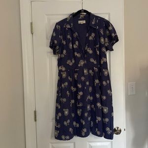Anthropologie Bicycle Bike Shirtdress